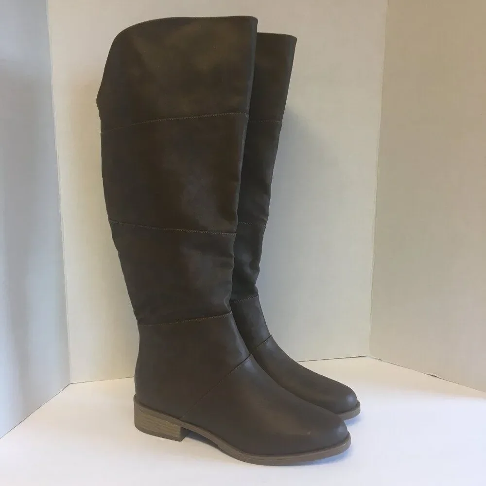 Over The Knee Boots Size 10 Dark Brown Riding